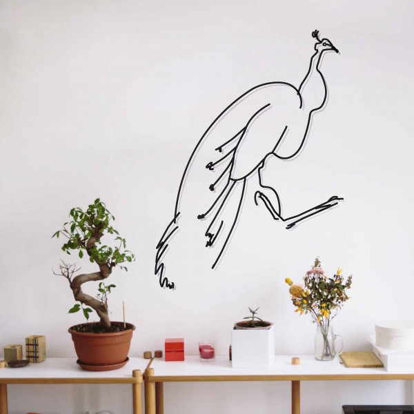 Artori Design Wanetik Art – Peacock Metal Sculpture