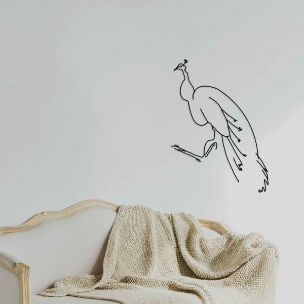 Artori Design Wanetik Art – Peacock Metal Sculpture