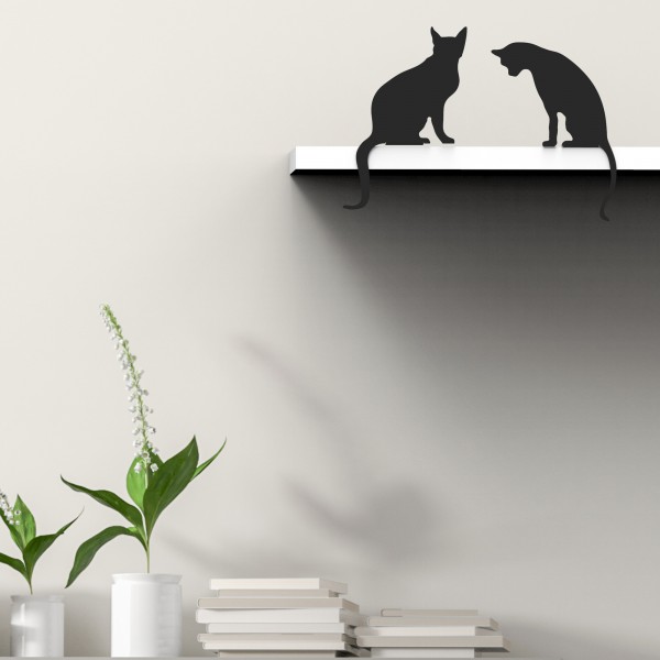 Artori Design Duo Meow – Diva & Princess – A Pair Of Decorative Cat Silhouette