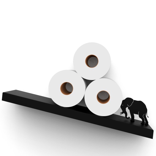 Artori Design Elephant – Metal Shelf For Toilet Paper Rolls