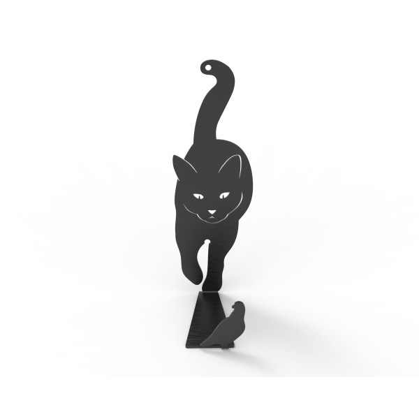 artori design Feline Felon Rack – Black Metal Cat Hook for bags coats umbrellas etc