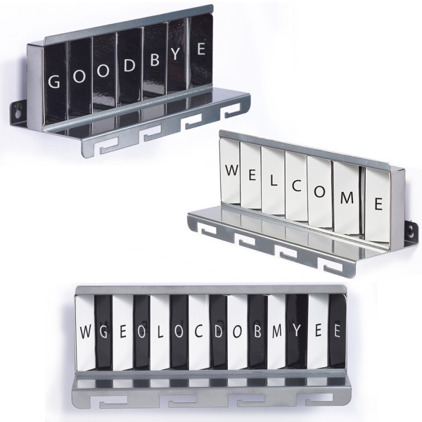 Artori Design Greetings – Interactive Metal Key Shelf For The House Entryway