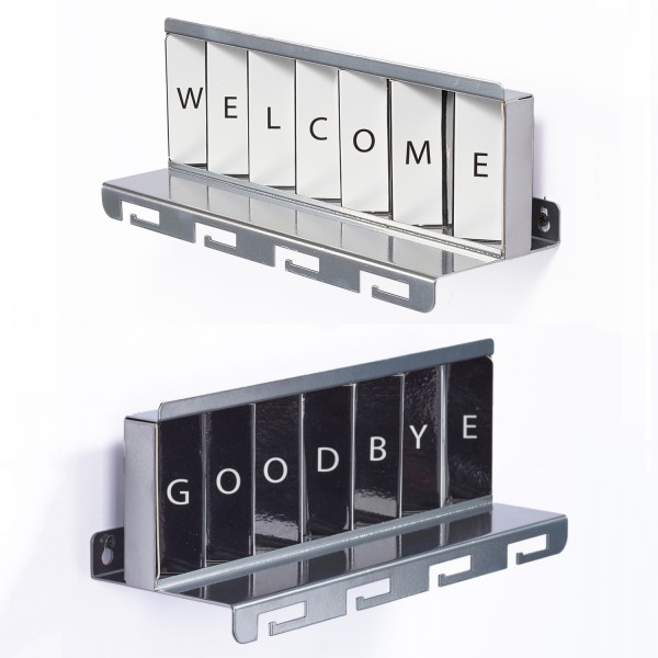 Artori Design Greetings – Interactive Metal Key Shelf For The House Entryway