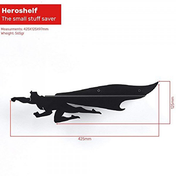 Artori Design Heroshelf – Superhero Mail And Key Holder Wall Mount