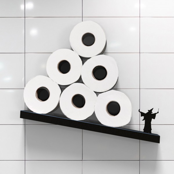 artori design Merlin – Metal shelf for toilet paper rolls