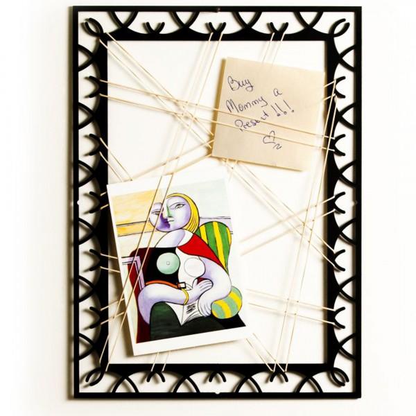 artori design Metal stand for memo notes or pictures with DIY rubber bands