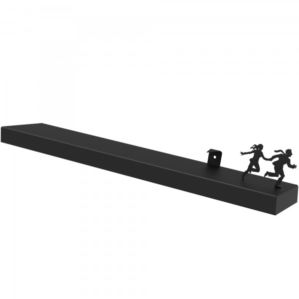 Artori Design Metal Wall-Mounted Toilet Paper Holder – Slanted Shelf With Running Couple Design – “Avalanche”