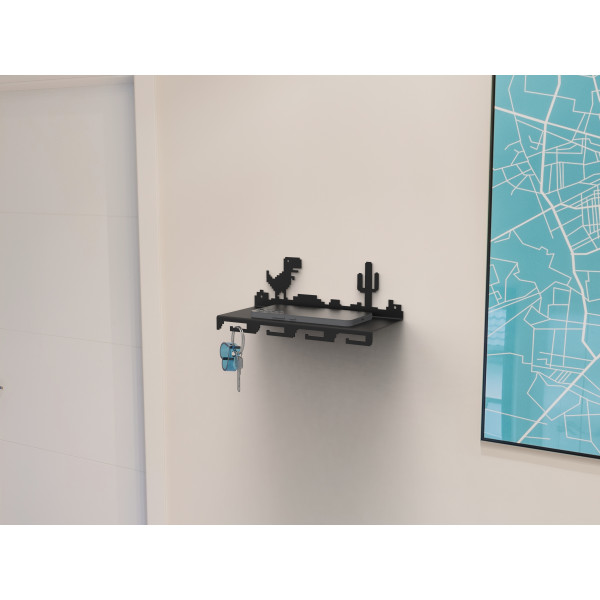 Artori Design Offline – Mini Shelf – Phone Mail And Key Holder Wall Mount