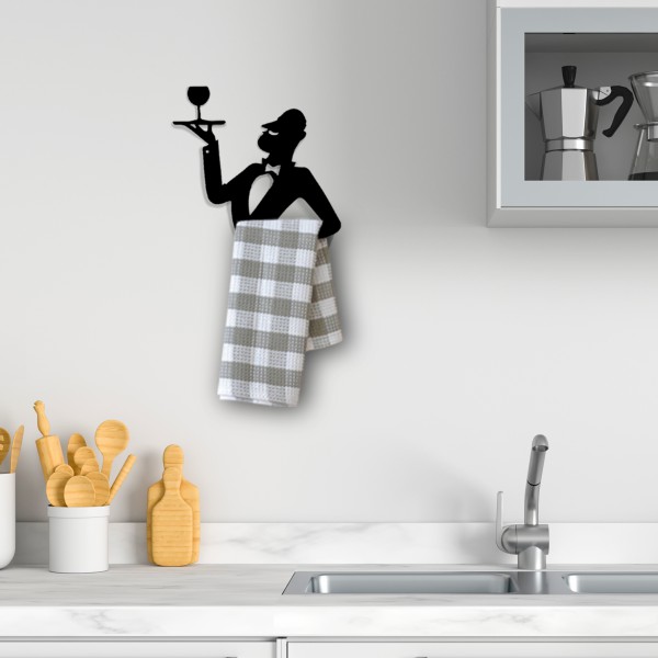 Artori Design Pierre – Kitchen Towel Holder In A French Wine Waiter Design