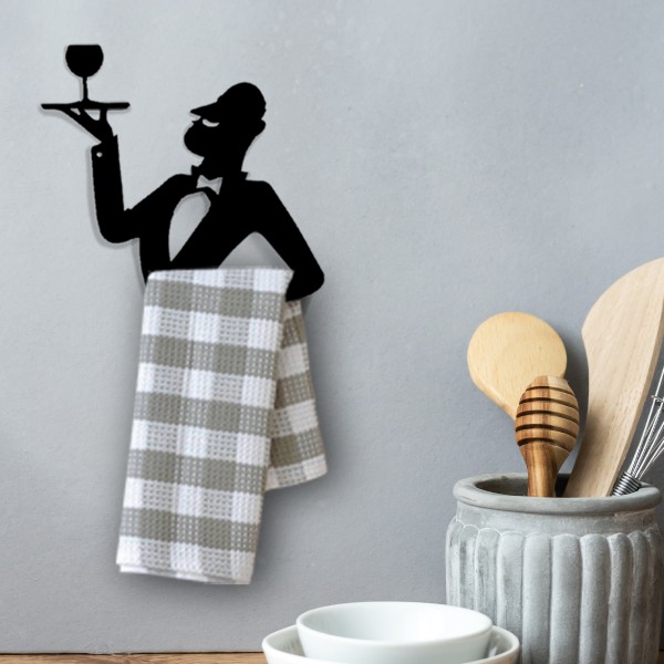 artori design Pierre – Kitchen Towel Holder in a French Wine Waiter Design