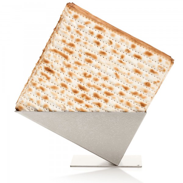 Artori Design Pyramid Matzah Tray / Matzah Holder For Pesach Matsos – Gold/Silver