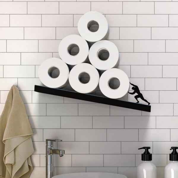 artori design Sisyphus metal shelf for toilet paper rolls