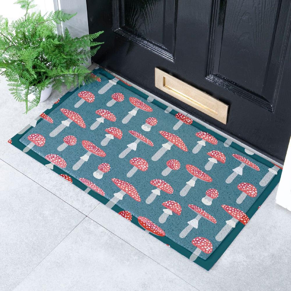 artsy doormats Agaric Mushroom Pattern Doormat (70 x 40cm)