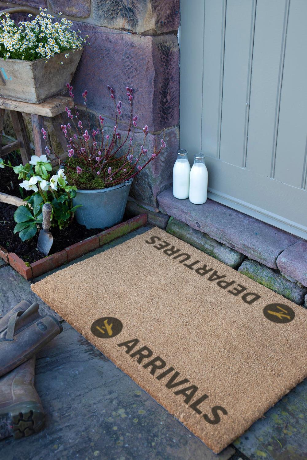 Artsy Doormats Arrivals & Departures Doormat (90 X 60cm)