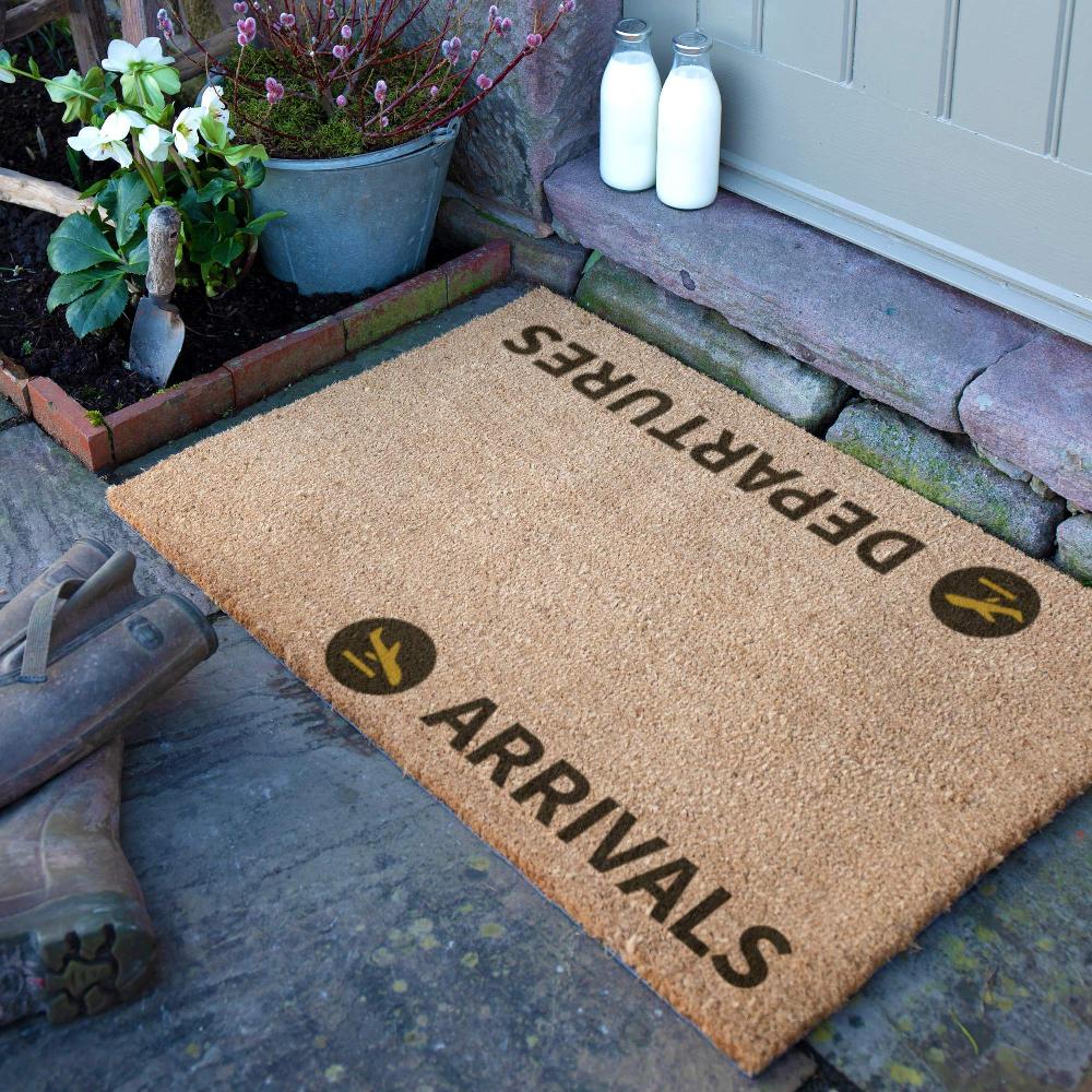 artsy doormats Arrivals & Departures Doormat (90 x 60cm)