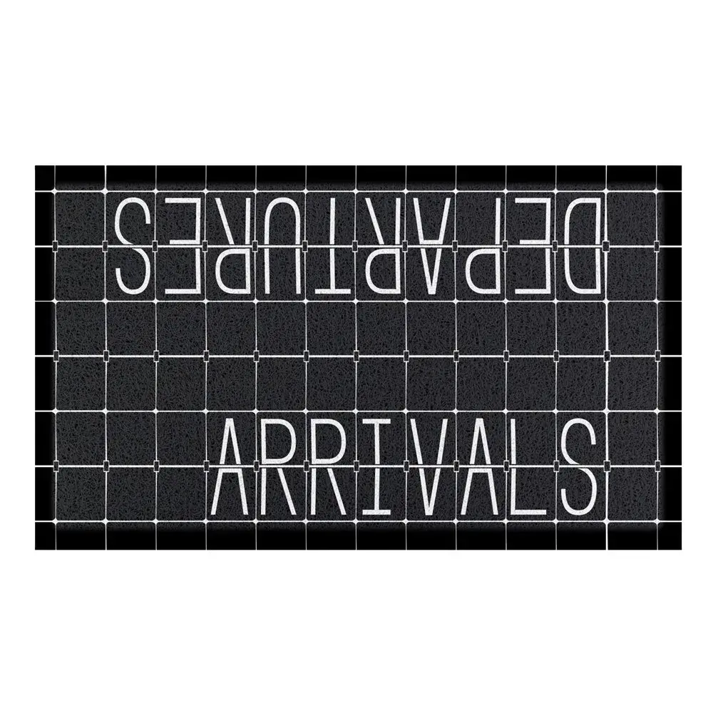 Artsy Doormats Arrivals Departures Indoor & Outdoor Doormat – 70x40cm