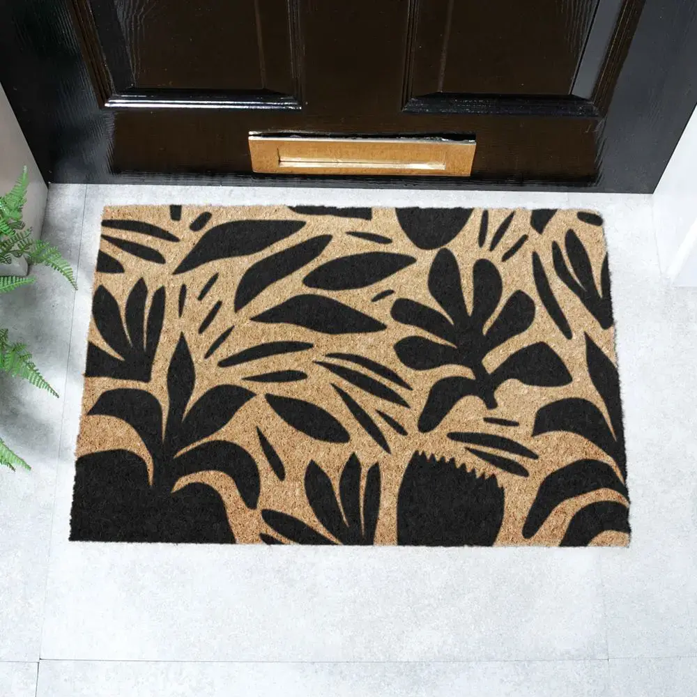 artsy doormats Abstract Leaf Pattern Doormat