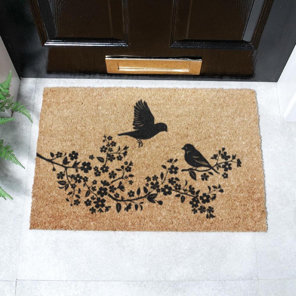 artsy doormats Birds On A Tree Doormat (60 x 40cm)