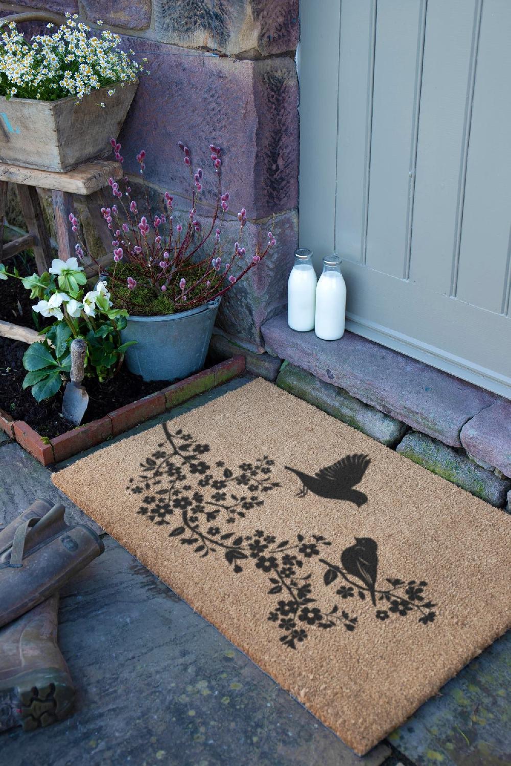 Artsy Doormats Birds On A Tree Doormat (90 X 60cm)