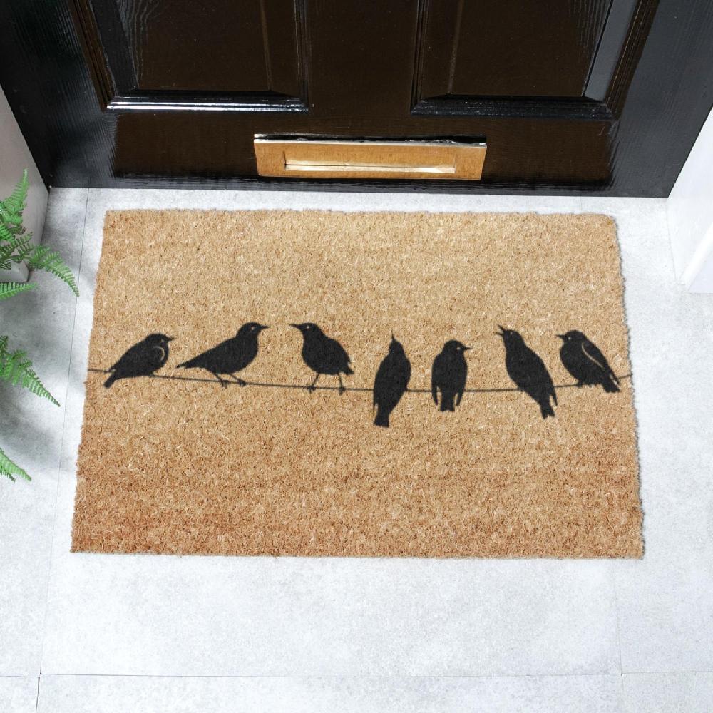 artsy doormats Birds On Wire Doormat (60 x 40cm)