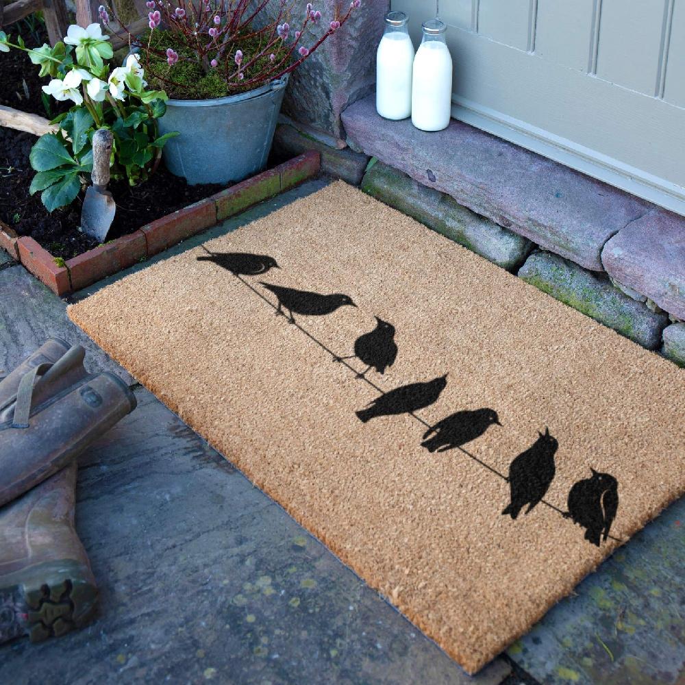 artsy doormats Birds On Wire Doormat (90 x 60cm)