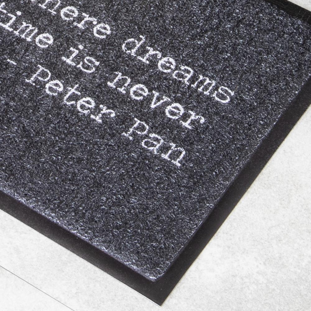 Artsy Doormats Black Peter Pan Doormat (70 X 40cm)