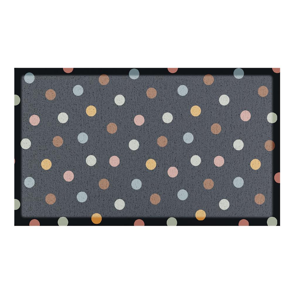 Artsy Doormats Black Polka Dots Doormat (70 X 40cm)