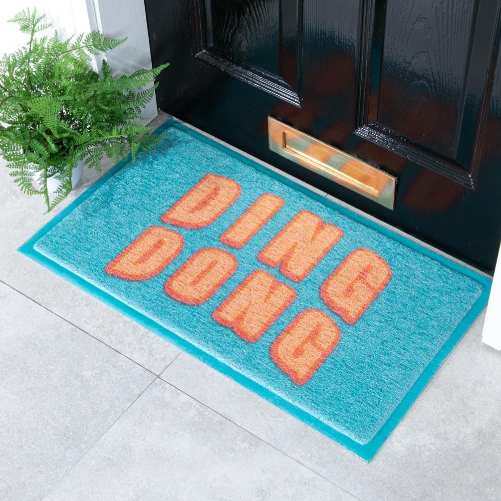 artsy doormats Blue Ding Dong Doormat (70 x 40cm)