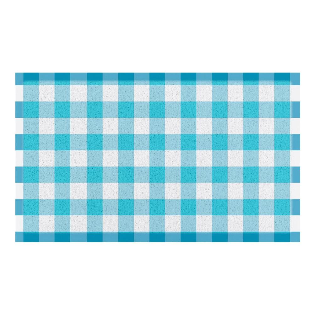 Artsy Doormats Blue Gingham Doormat (70 X 40cm)