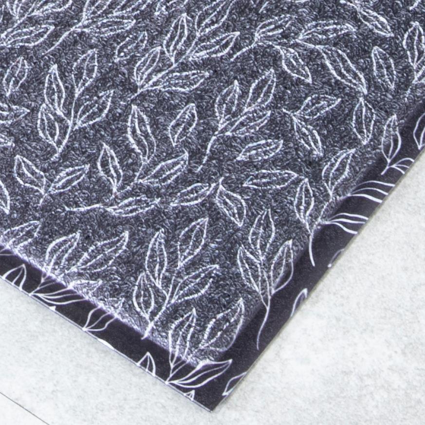 Artsy Doormats Blue Leaf Pattern Doormat (70 X 40cm)