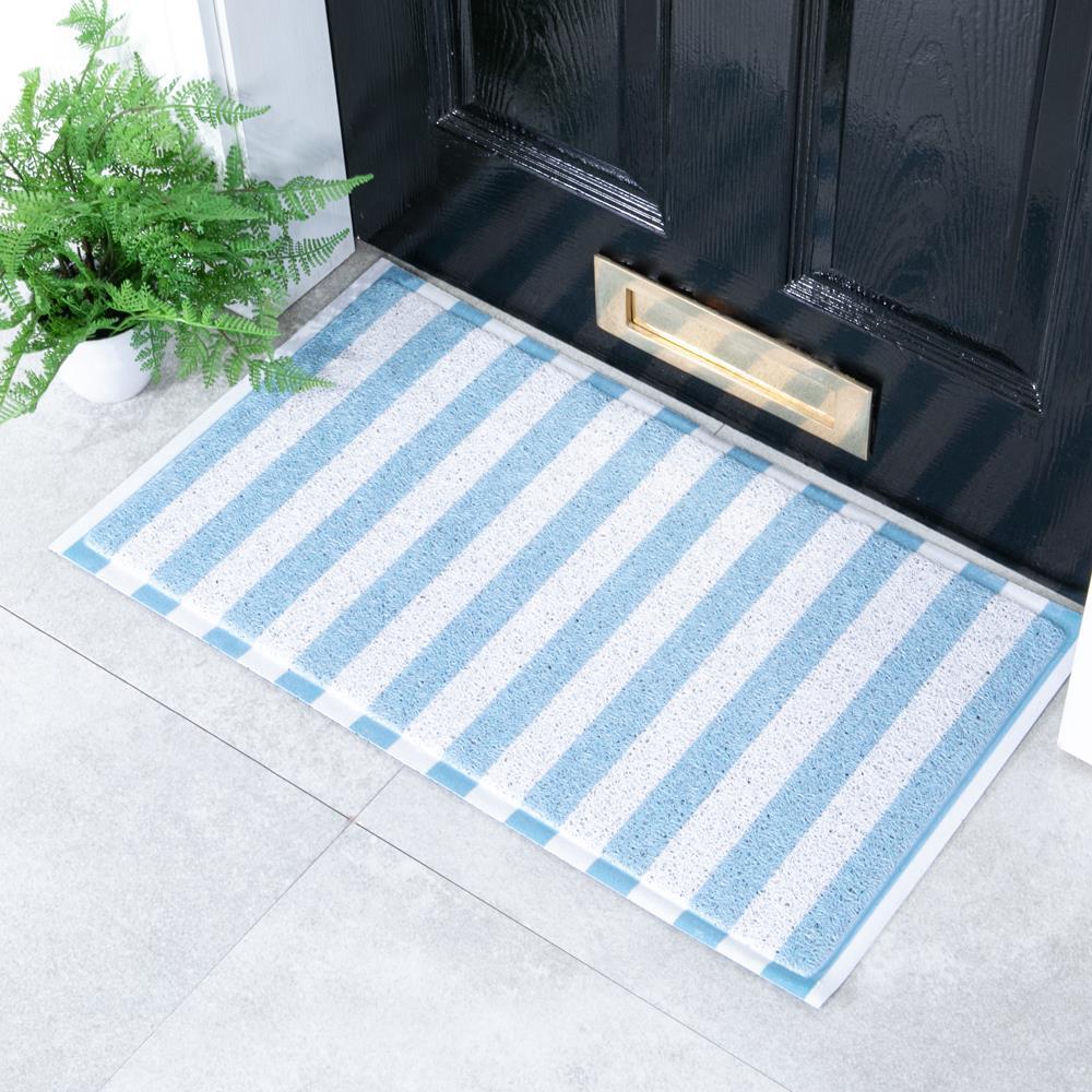 artsy doormats Blue Striped Doormat (70 x 40cm)