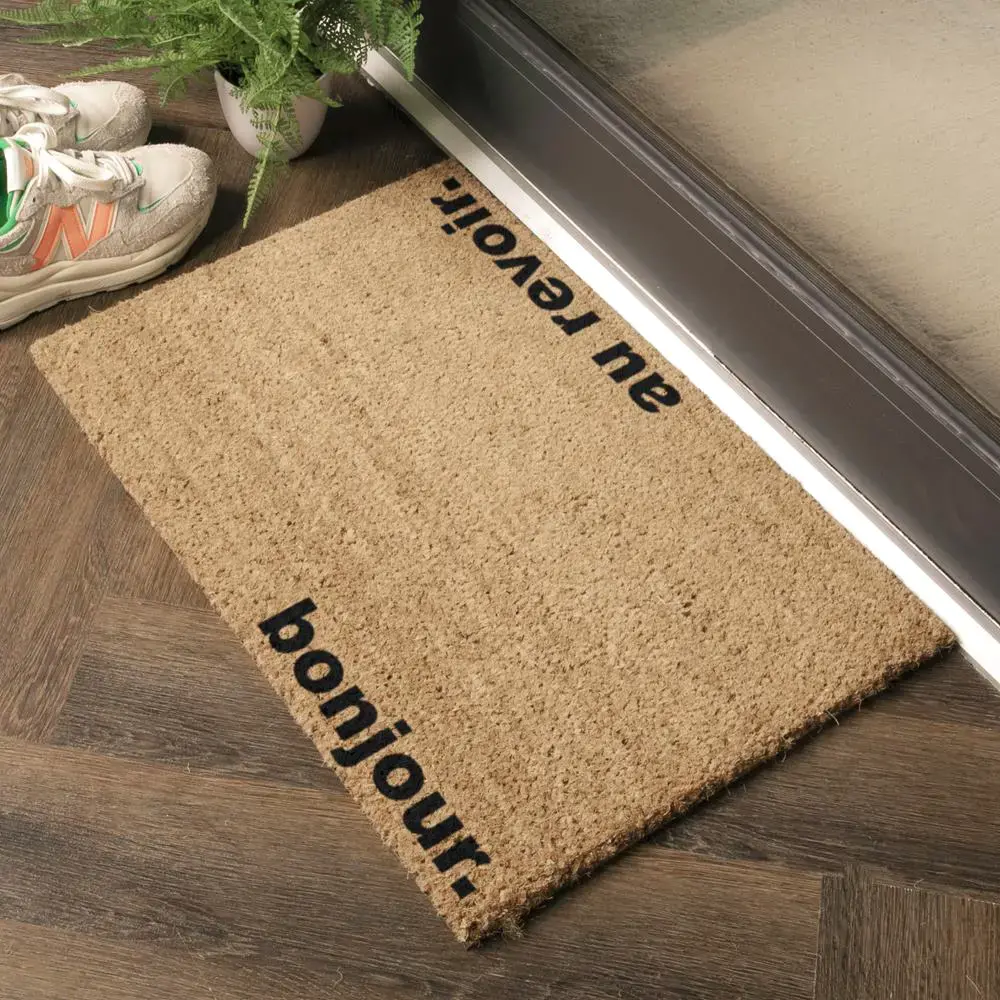 Artsy Doormats Bonjour Au Revoir Doormat