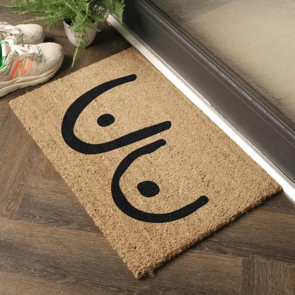 Artsy Doormats Boobies Doormat