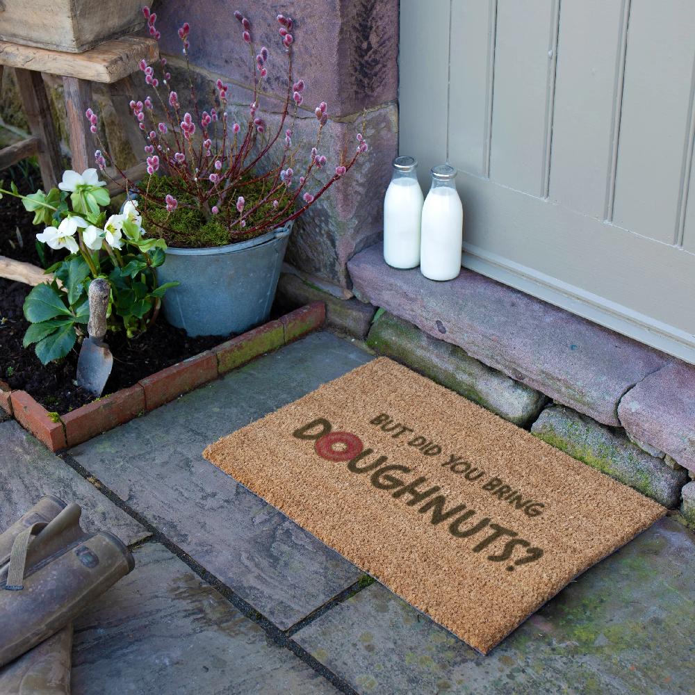 Artsy Doormats But Did You Bring Doughnuts Doormat