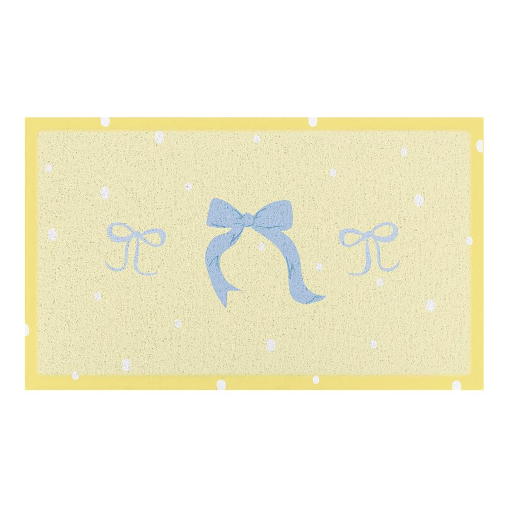 Artsy Doormats Butter Yellow Bow Doormat (70 X 40cm)
