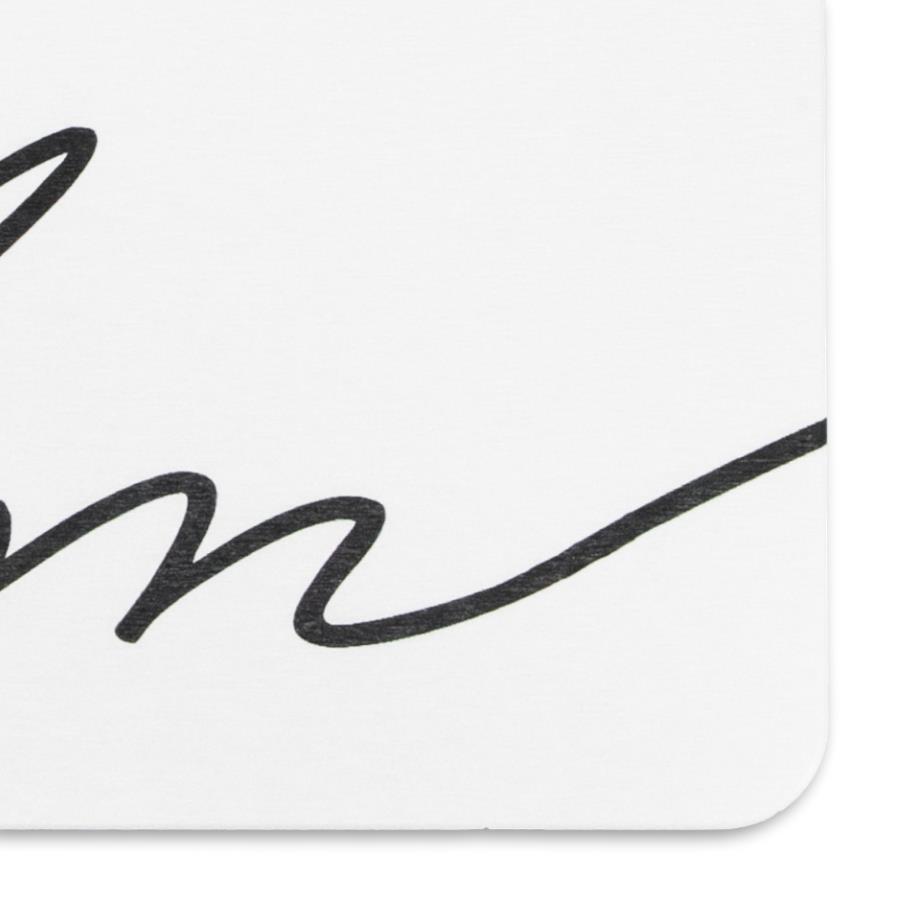 Artsy Doormats Calm White Stone Non Slip Bath Mat