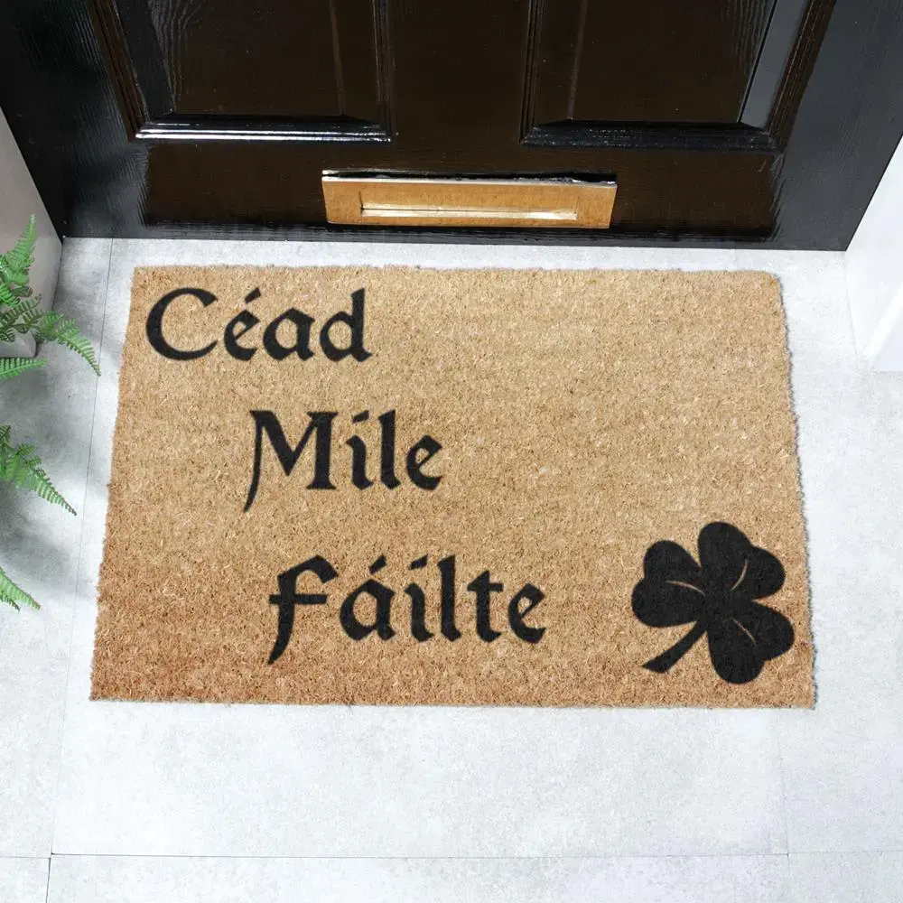 artsy doormats Cead Mile Failte Doormat