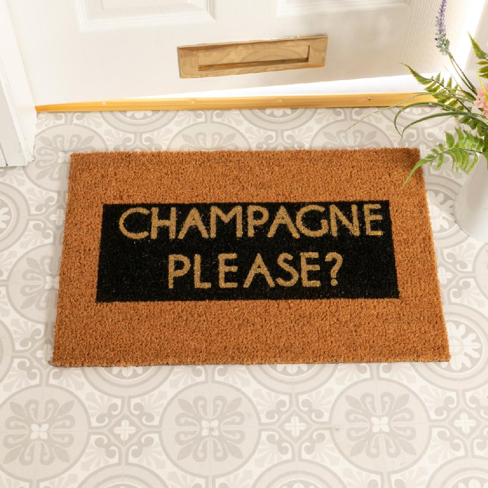 artsy doormats Champagne Glitter Doormat
