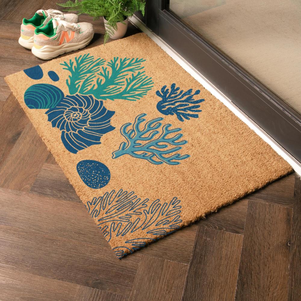 Artsy Doormats Coral & Shells Doormat (90 X 60cm)