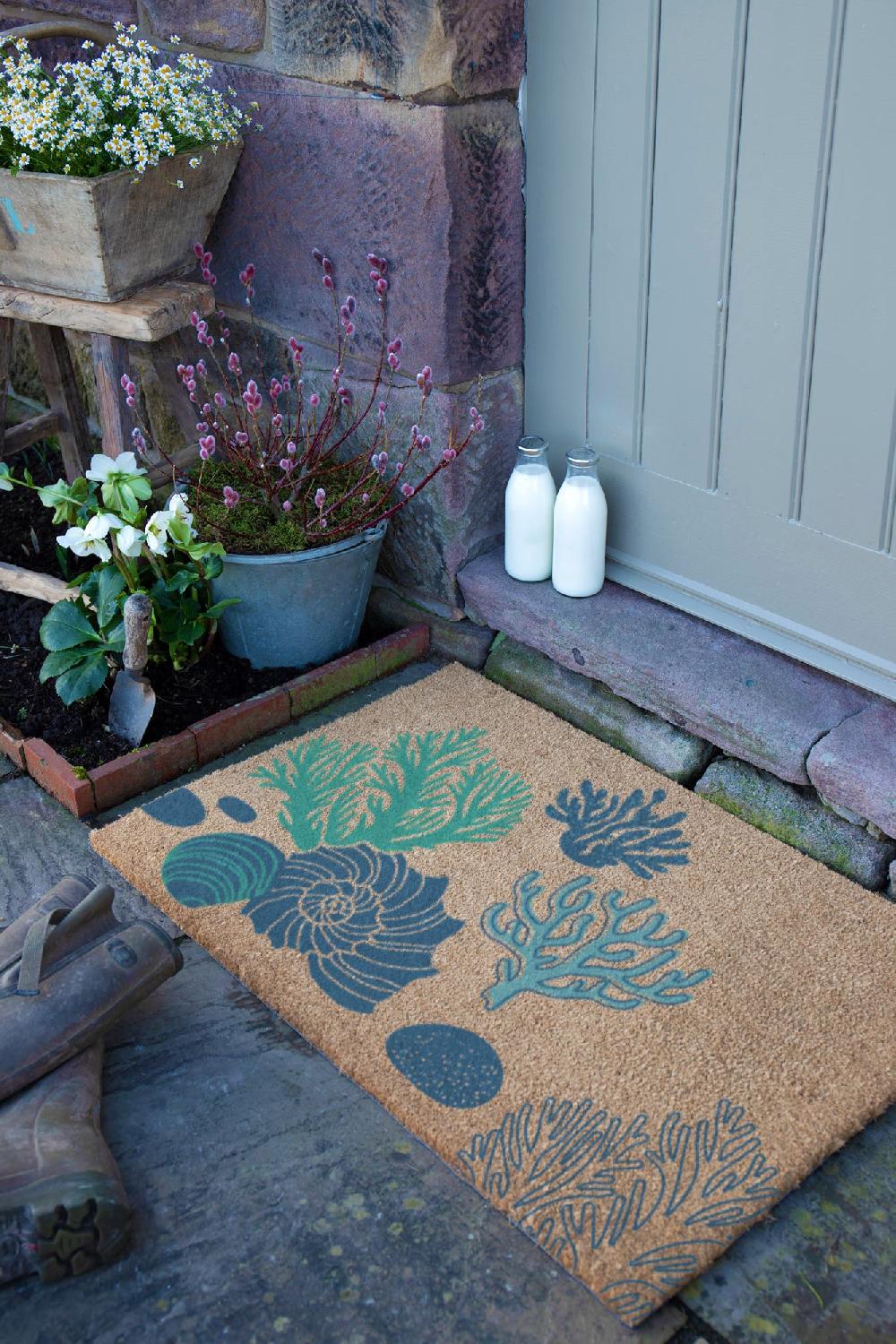 Artsy Doormats Coral & Shells Doormat (90 X 60cm)