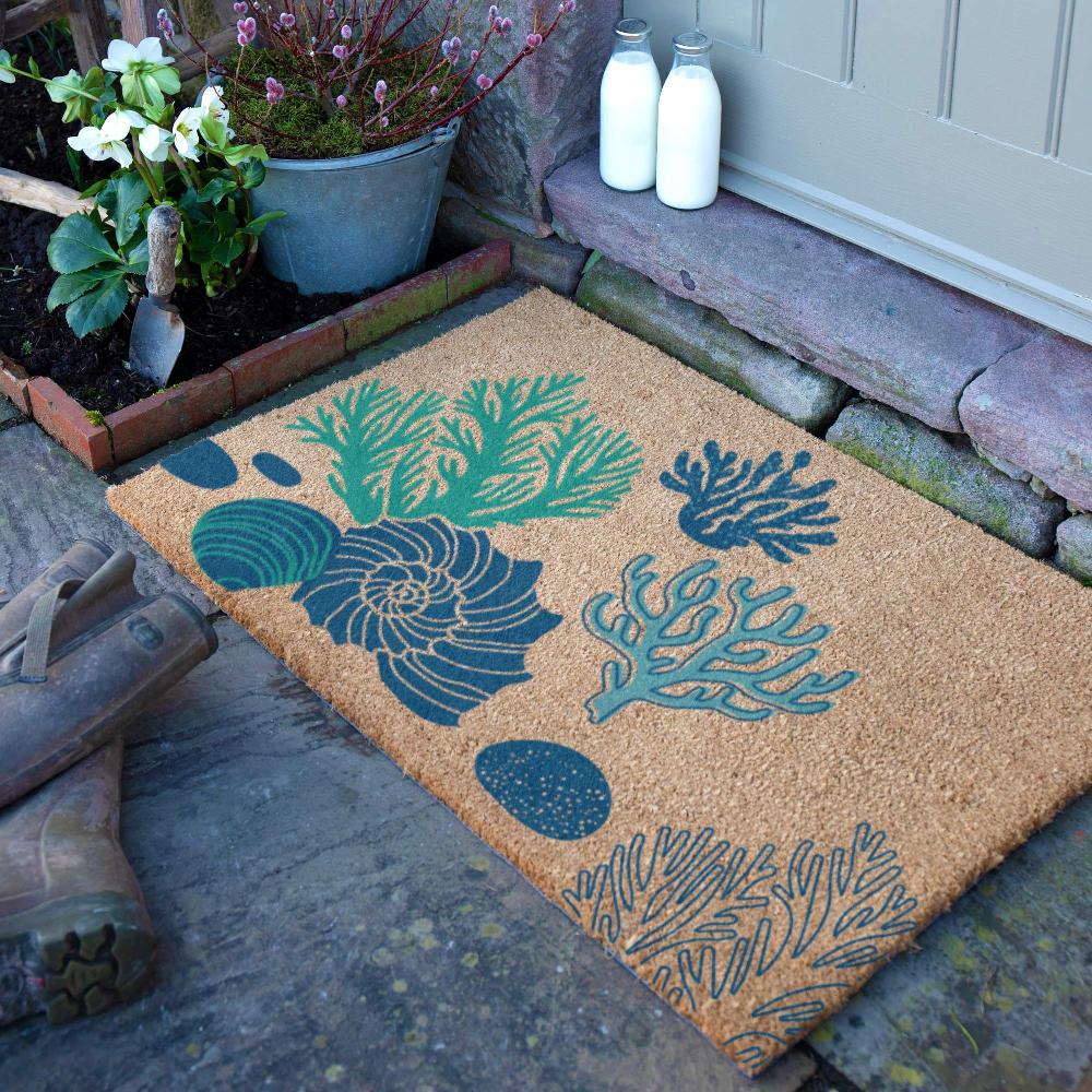 artsy doormats Coral & Shells Doormat (90 x 60cm)