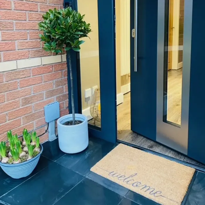 Artsy Doormats Country Large Welcome Grey Doormat