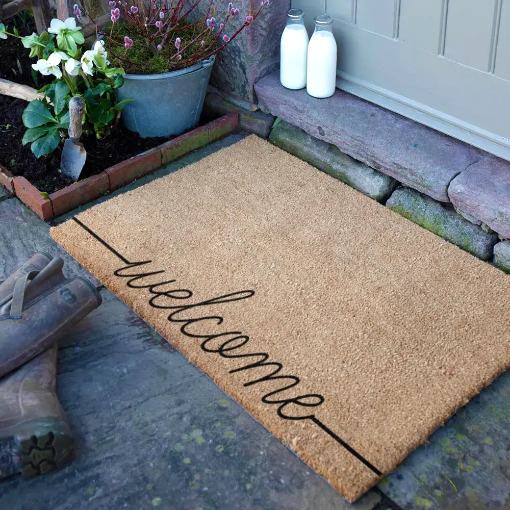 artsy doormats Country Large Welscribble Doormat