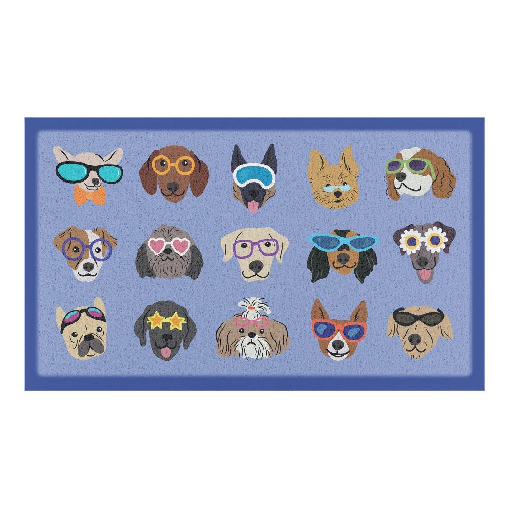 Artsy Doormats Dogs With Glasses Doormat (70 X 40cm)