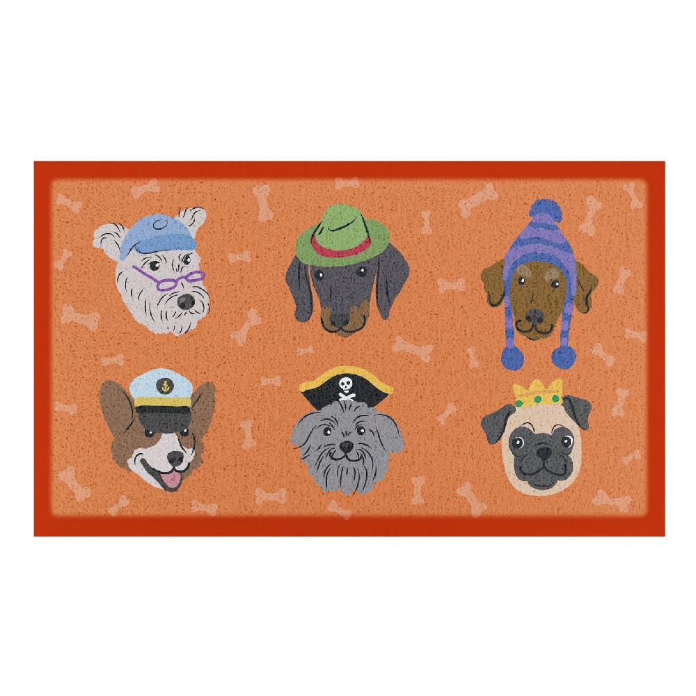 Artsy Doormats Dogs With Hats Doormat (70 X 40cm)