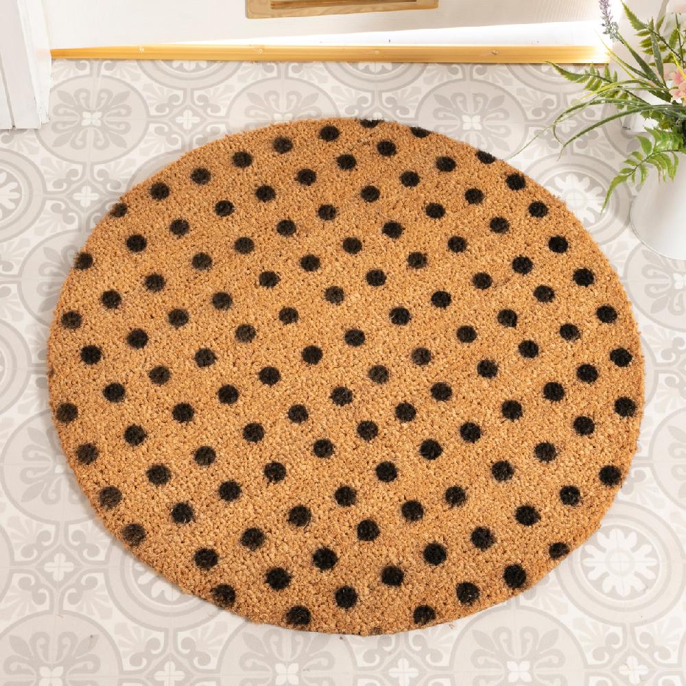 artsy doormats Dots Circle Doormat