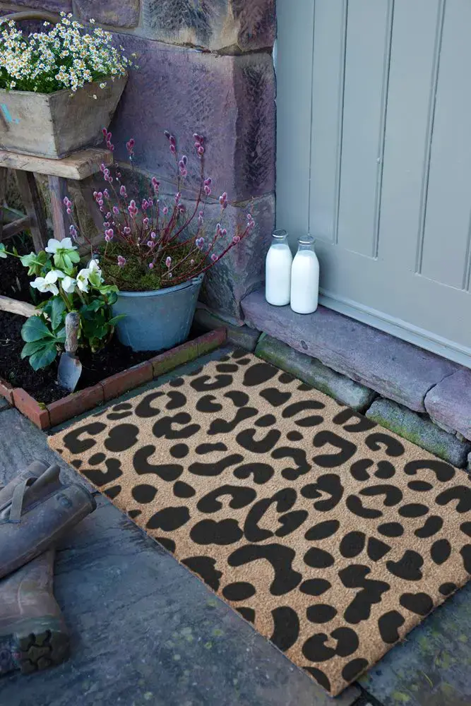 Artsy Doormats Extra Large Leopard Print Doormat