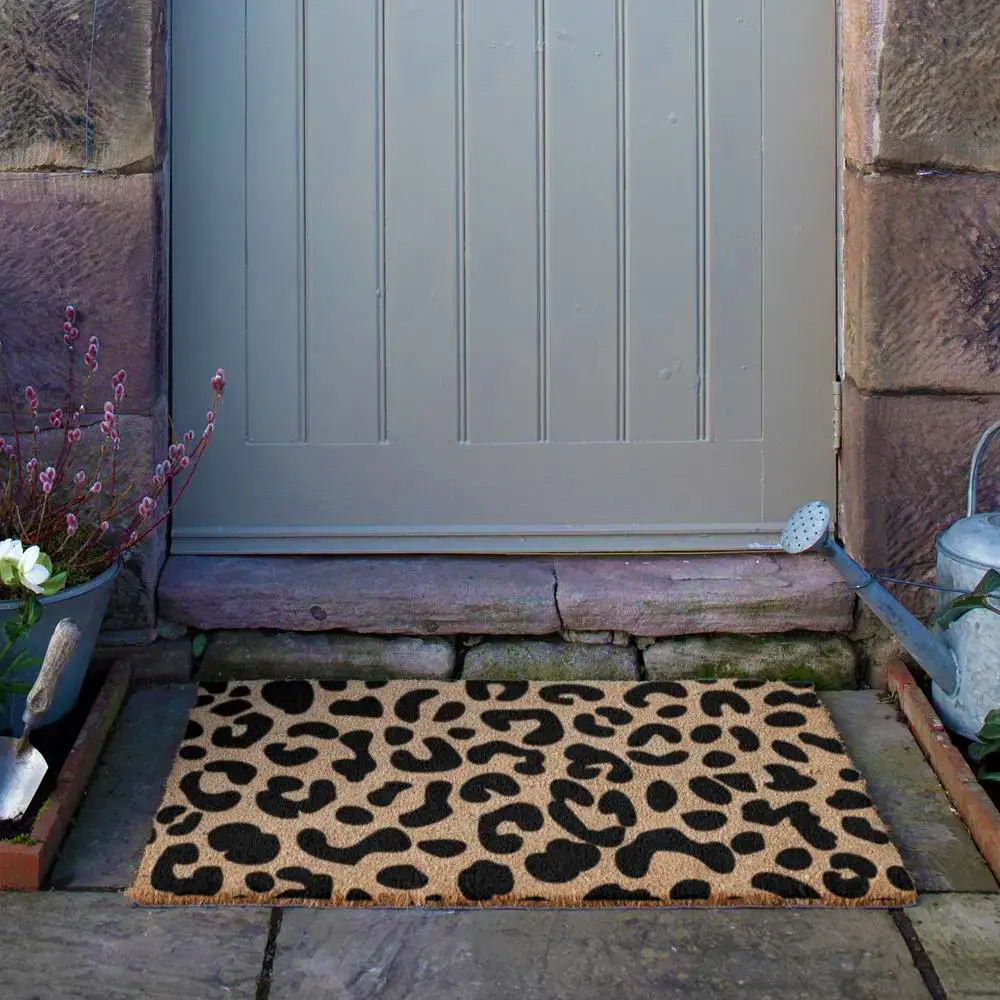 Artsy Doormats Extra Large Leopard Print Doormat