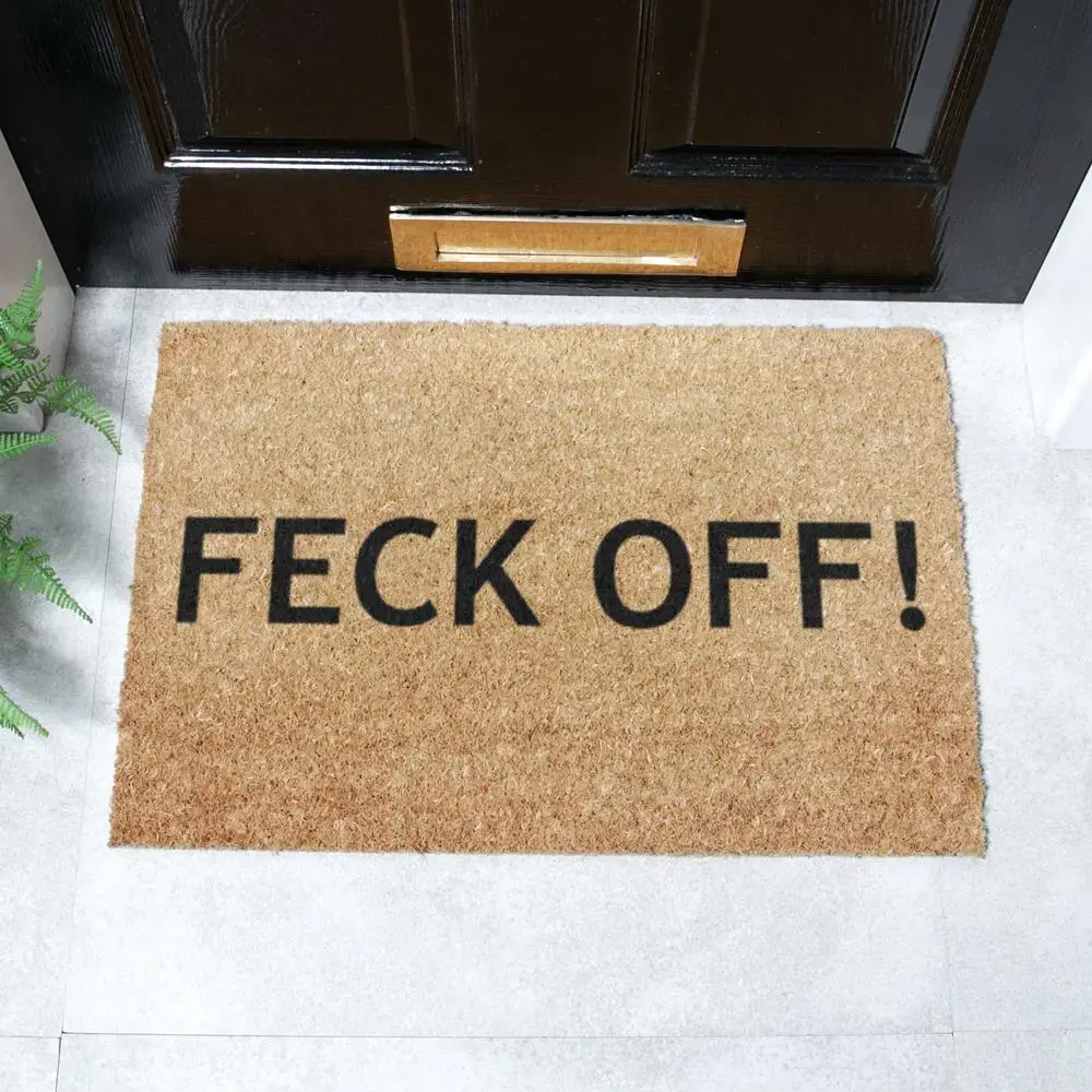 artsy doormats Feck Off Doormat