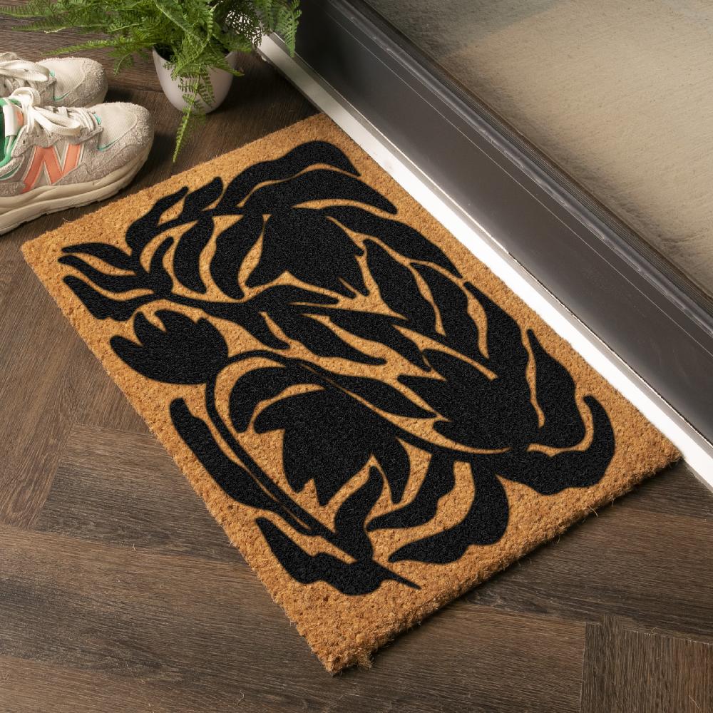 artsy doormats Flower Leaf Pattern Doormat